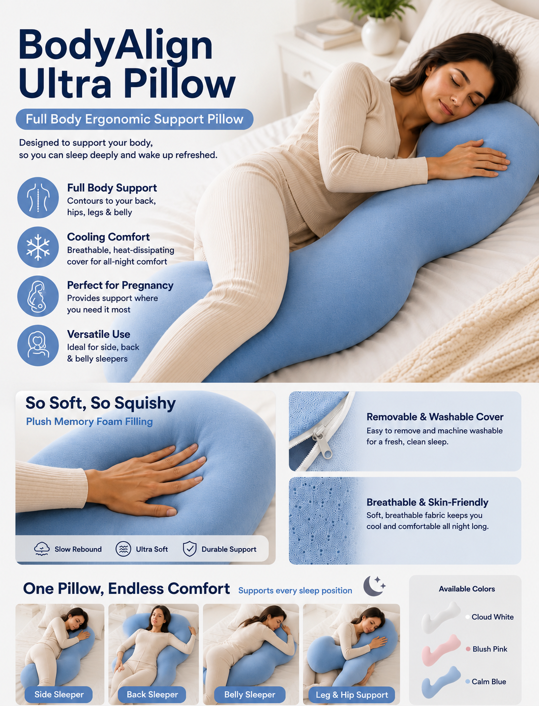 BodyAlign Ultra Cooling Pillow