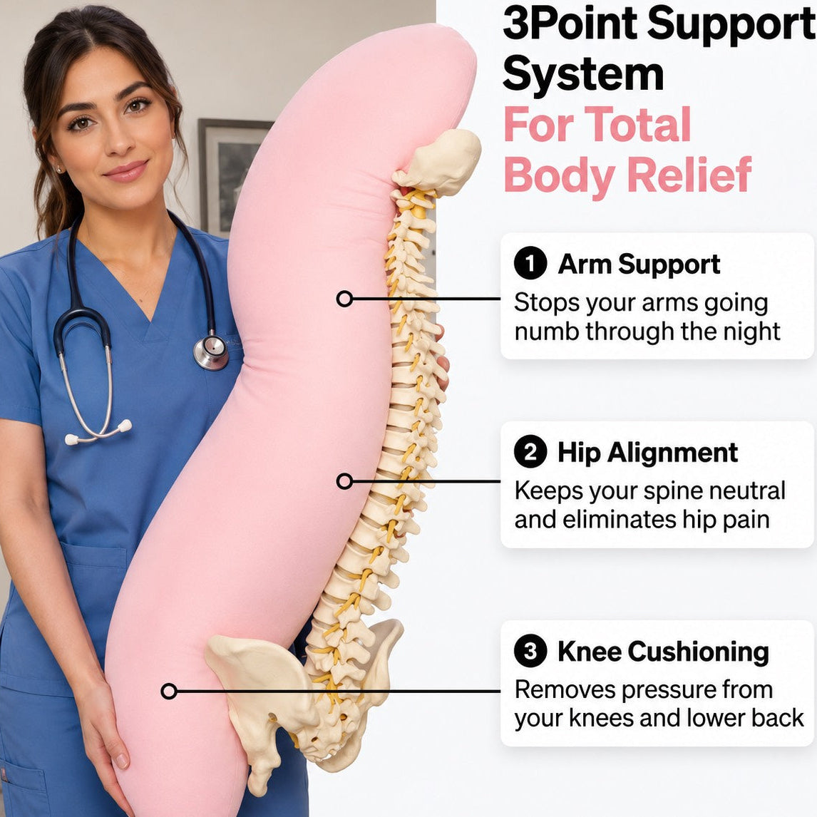BodyAlign Cooling Pillow – Everyday Full Body Comfort