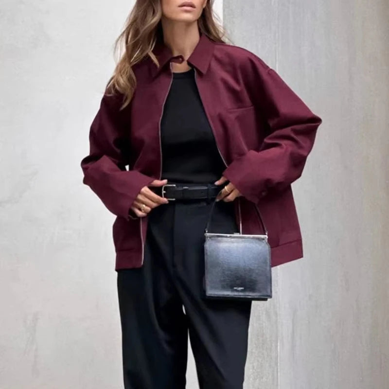 Zipper Bomber Jacket