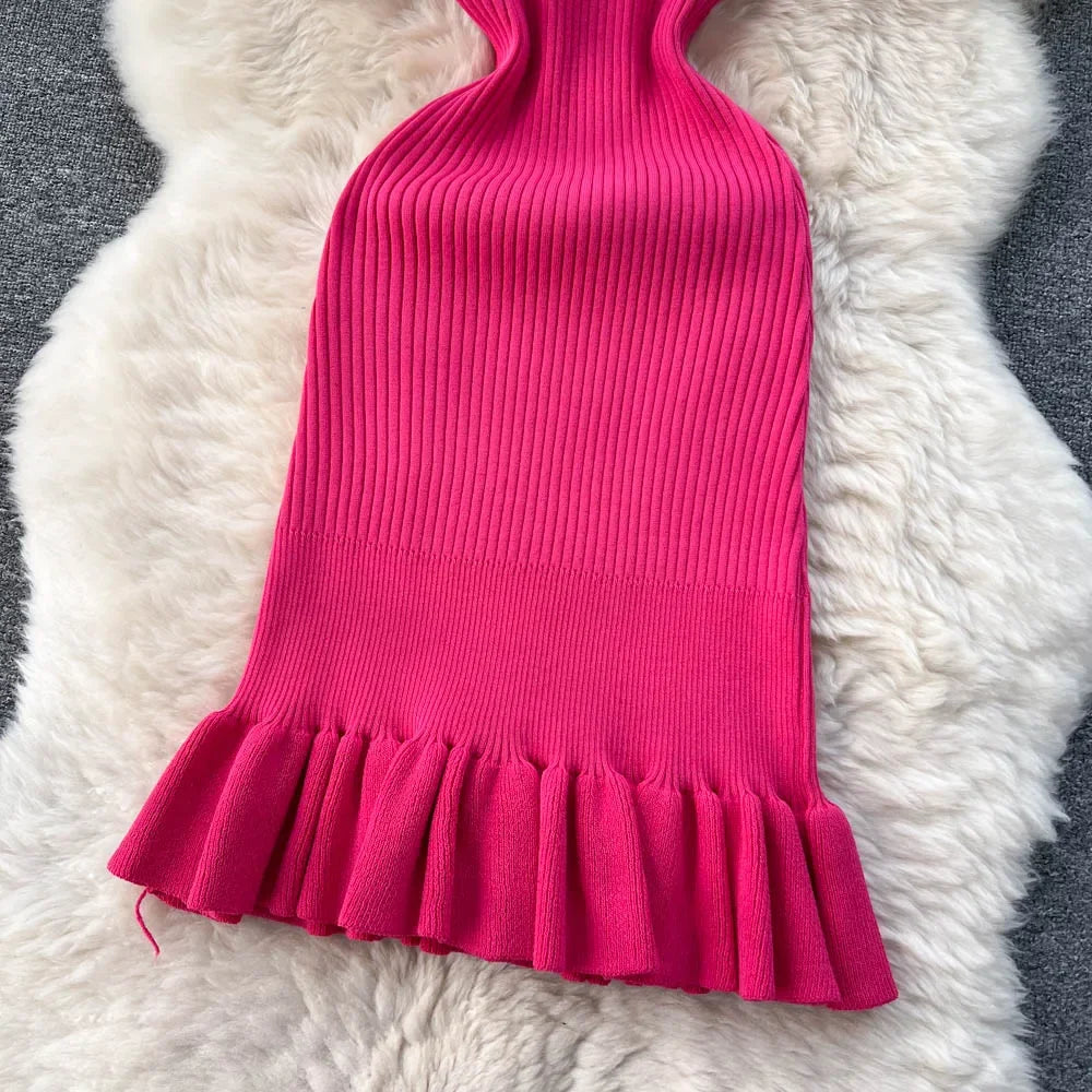Summer Knitted Bodycon Dress