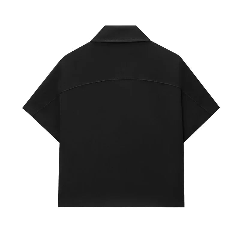 Women's Cropped Summer Jacket Short Sleeve