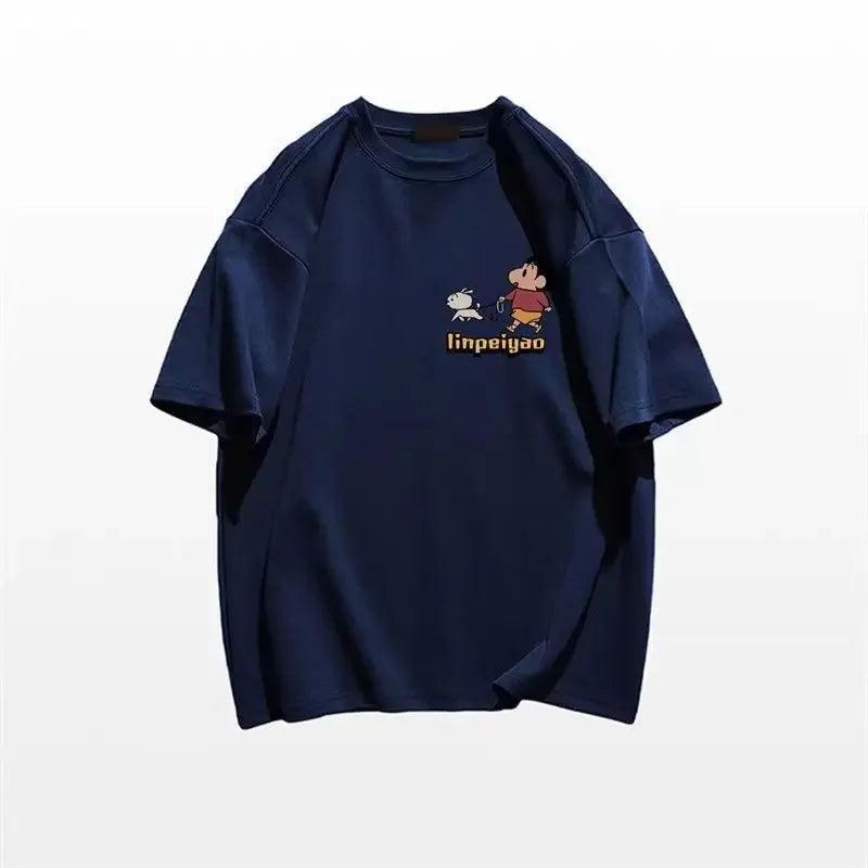Anime Printed Cotton T-shirt
