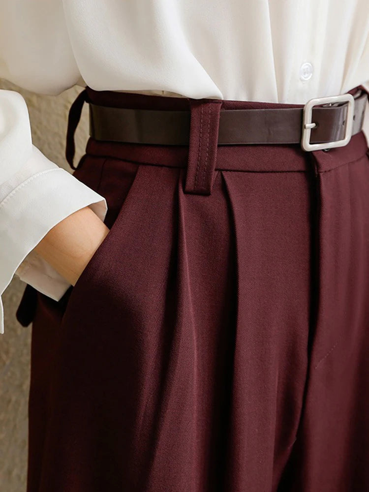 Suits Pants with Pockets Black Gray