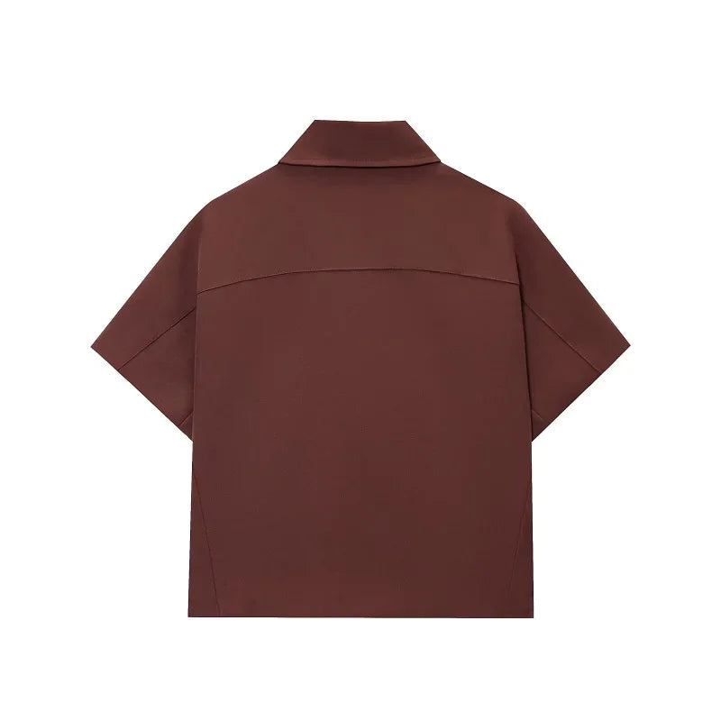 Women's Cropped Summer Jacket Short Sleeve