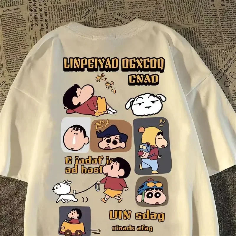 Anime Printed Cotton T-shirt