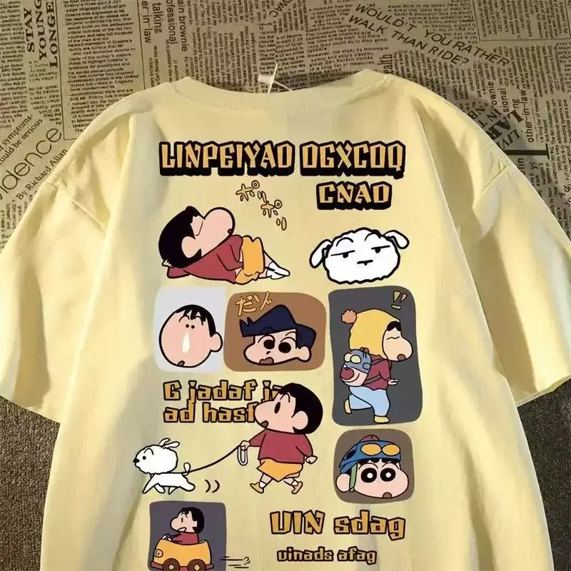 Anime Printed Cotton T-shirt