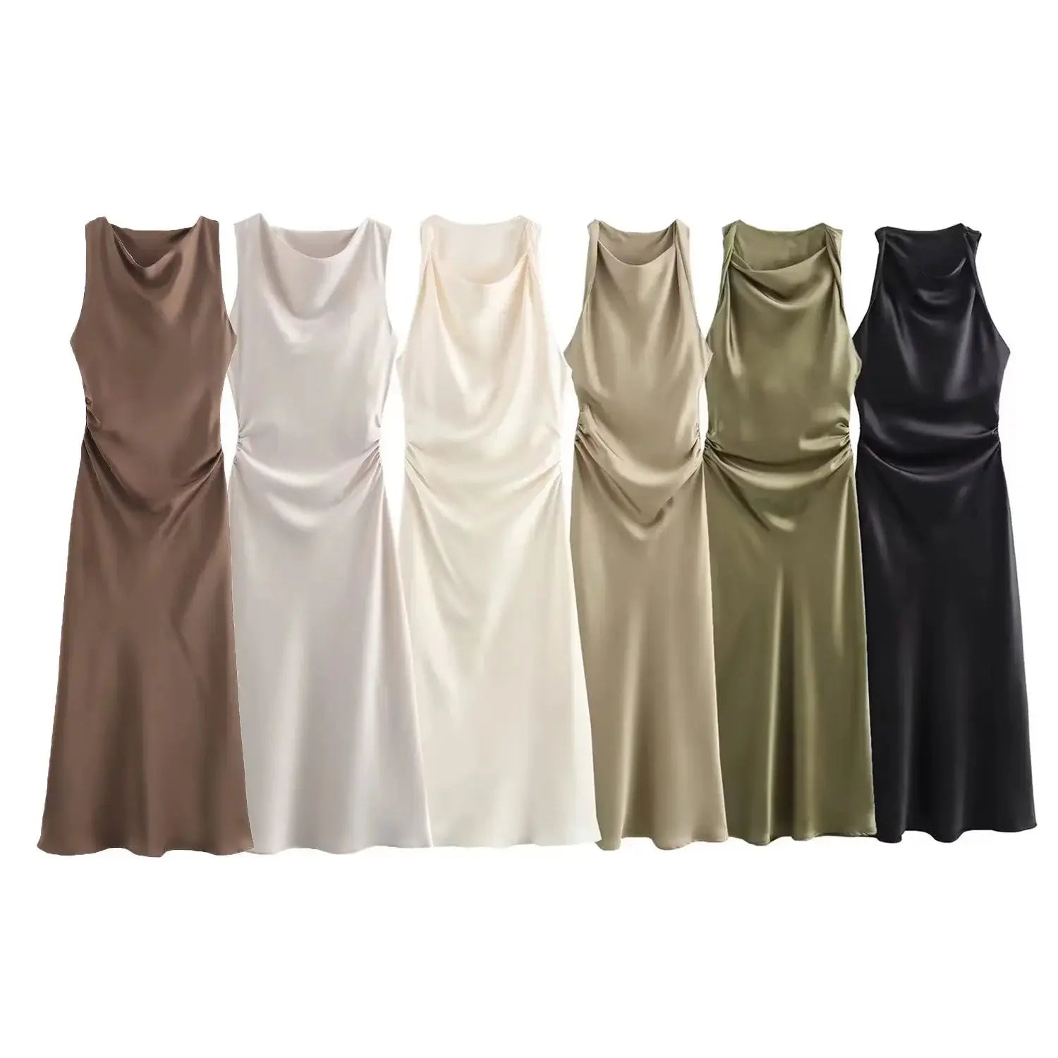 Satin Long Party Wear