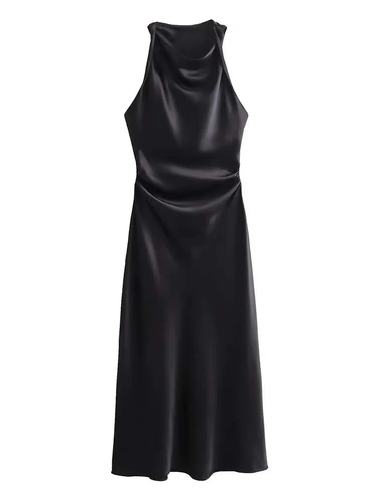 Satin Long Party Wear