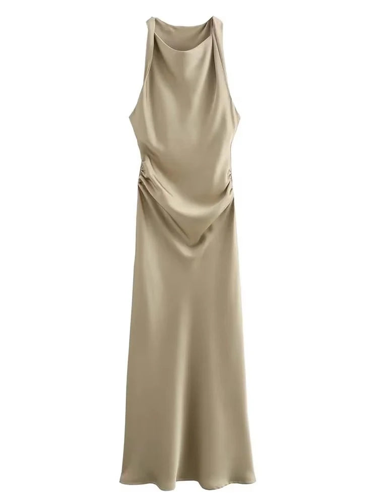 Satin Long Party Wear