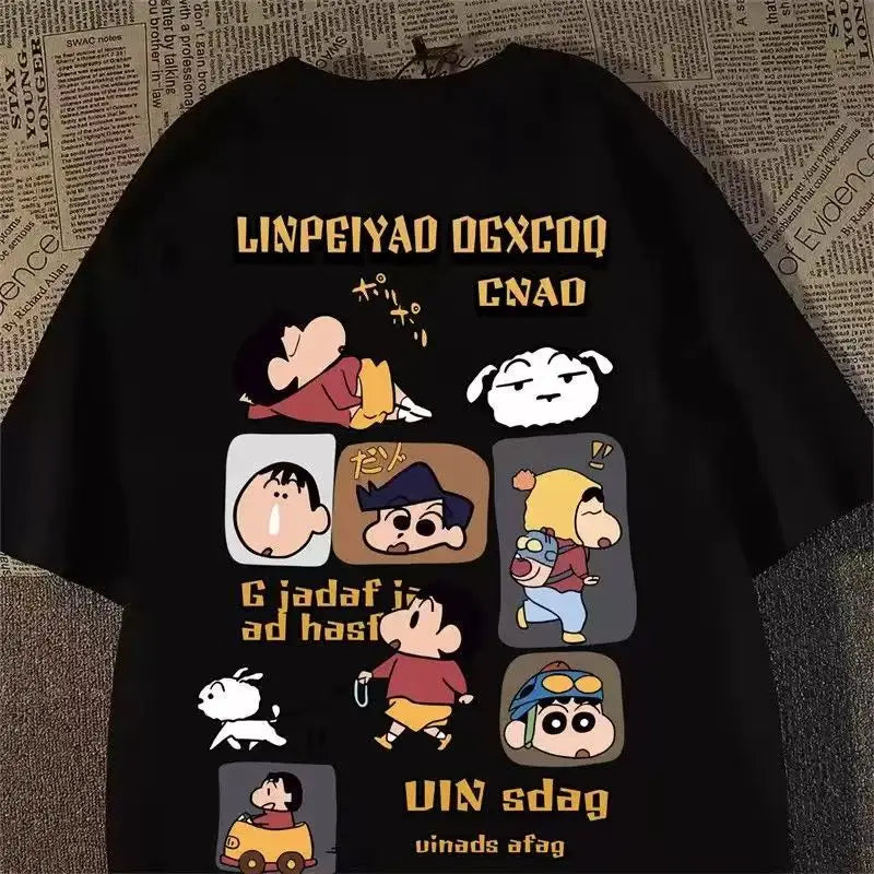 Anime Printed Cotton T-shirt