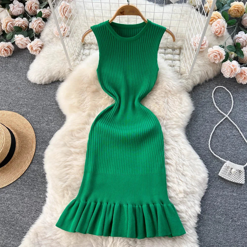 Summer Knitted Bodycon Dress
