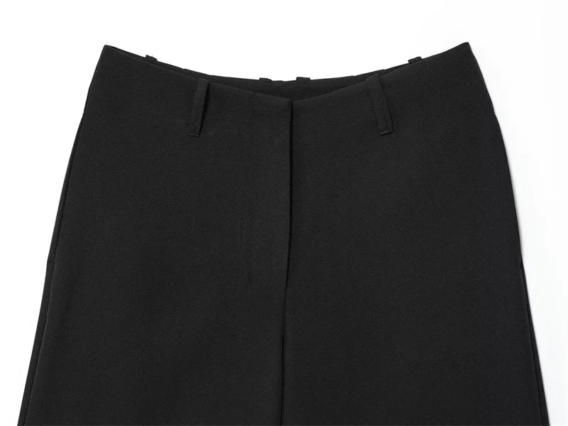 Black Cropped Shorts