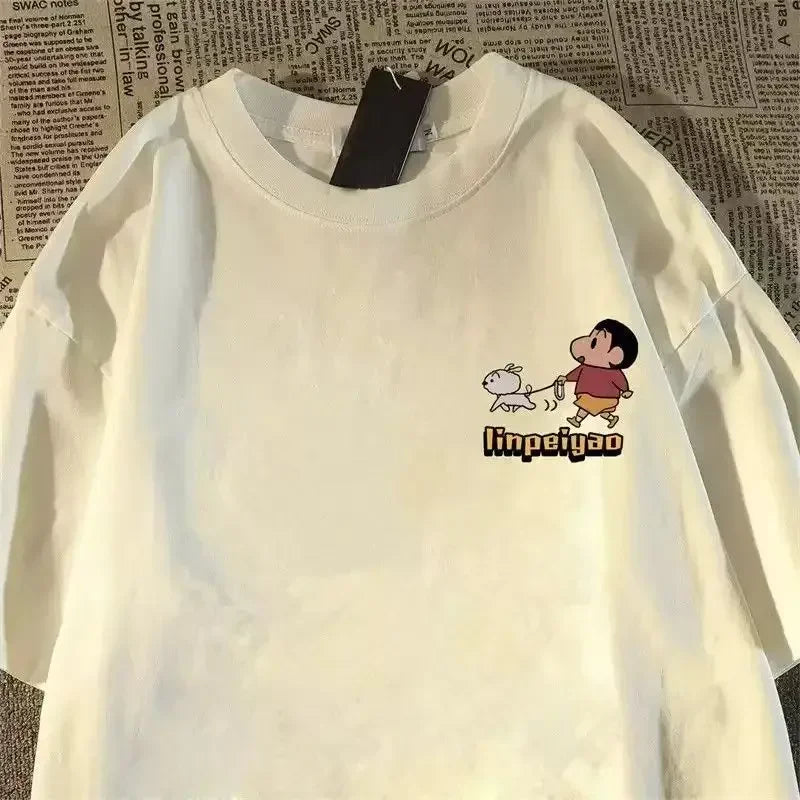 Anime Printed Cotton T-shirt