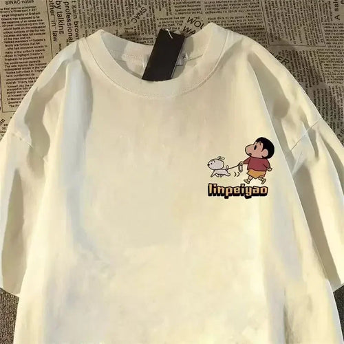 Anime Printed Cotton T-shirt