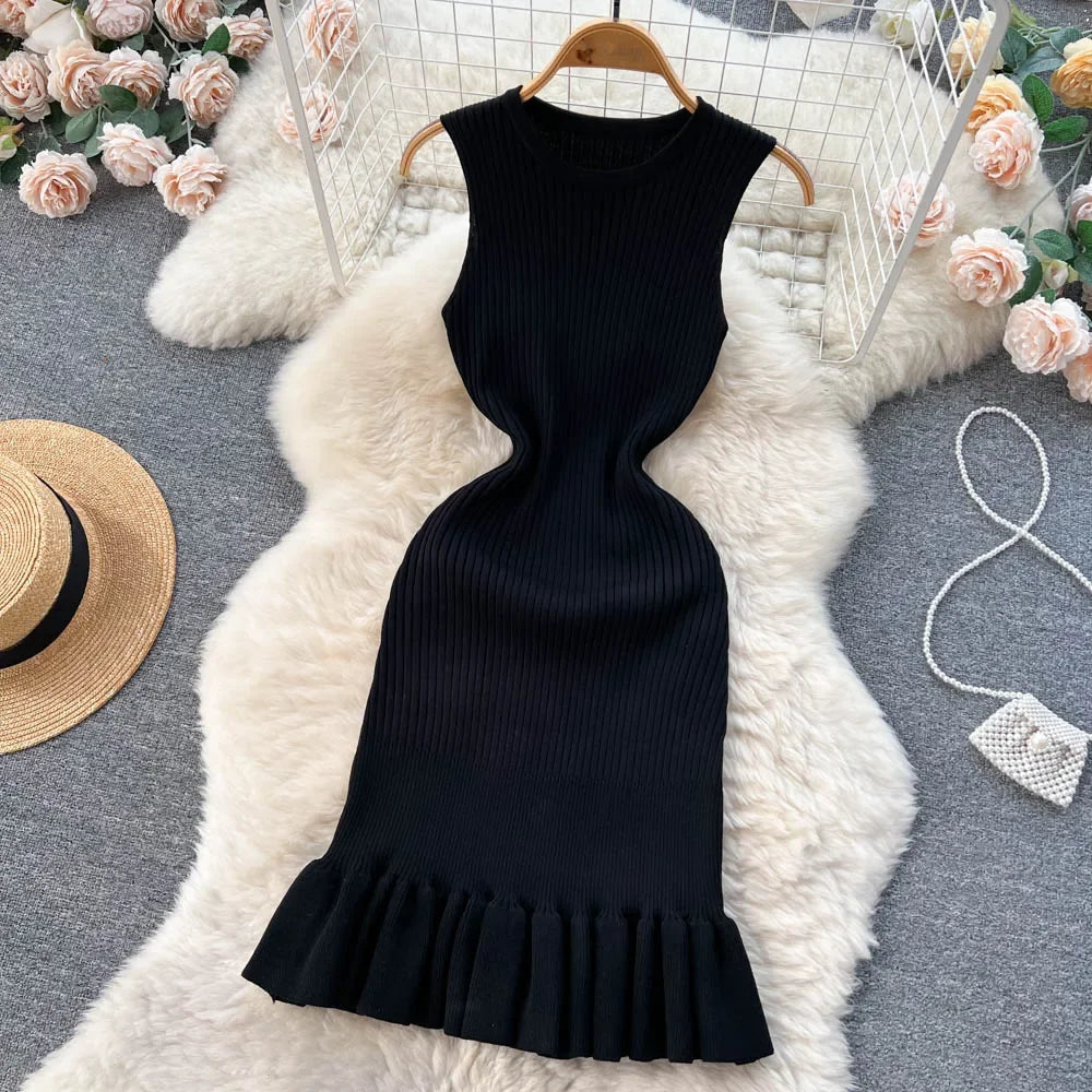 Summer Knitted Bodycon Dress