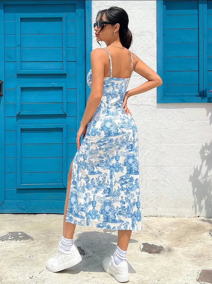 Long Wrap around Skirt Maxi Dress