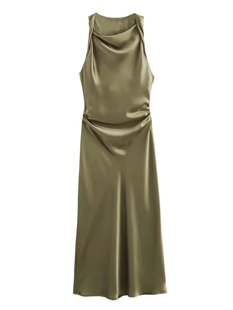 Satin Long Party Wear