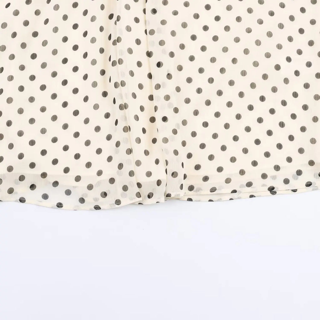 Polka Dot High Collar