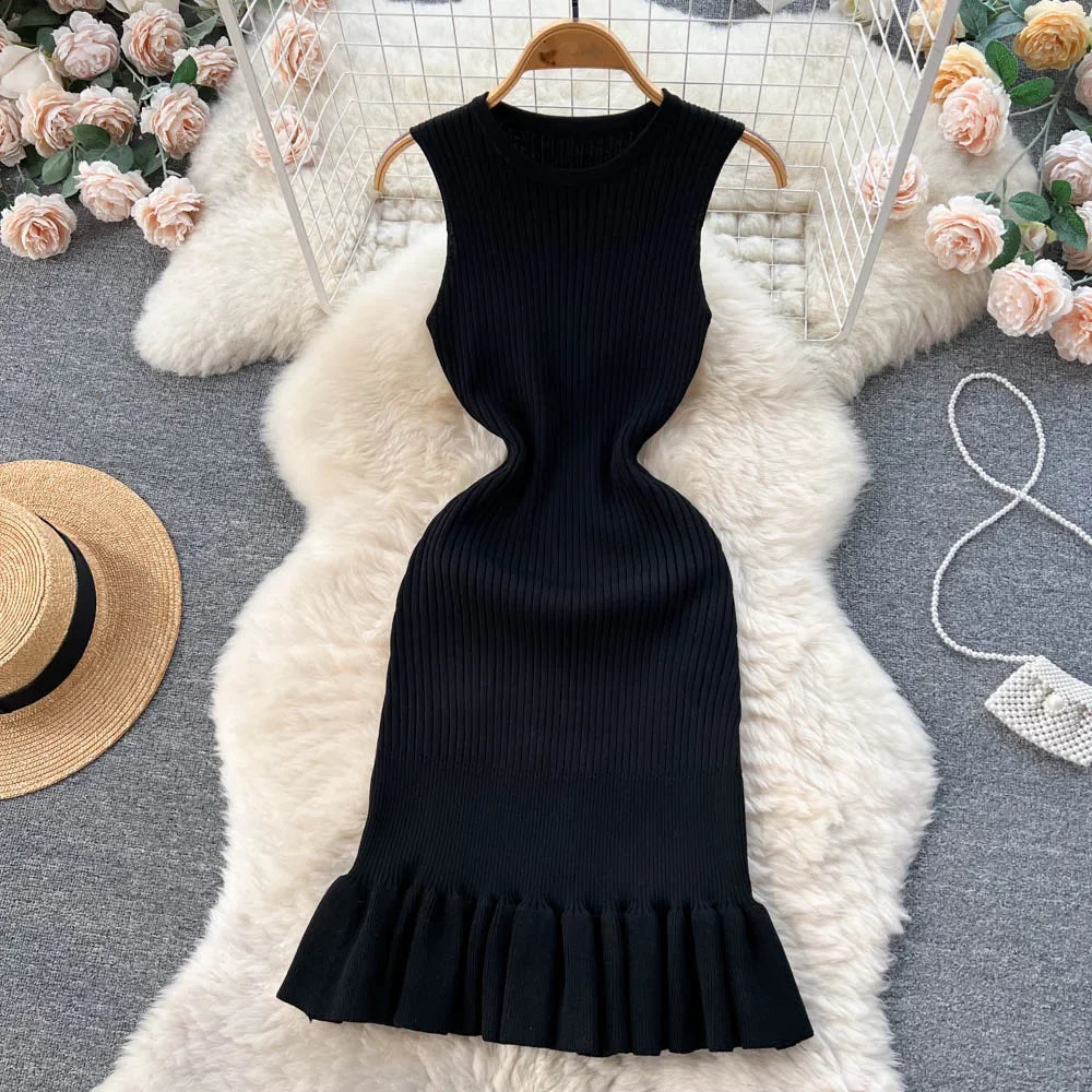 Summer Knitted Bodycon Dress