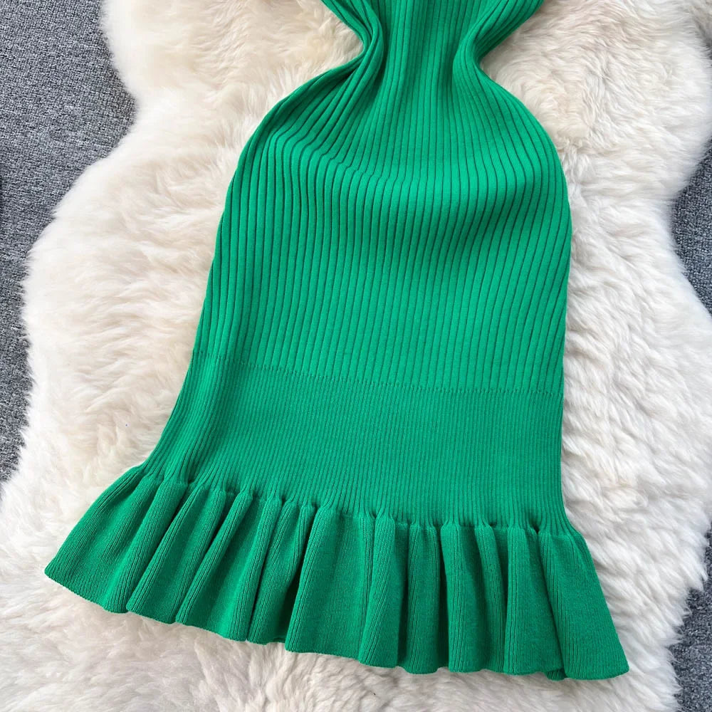 Summer Knitted Bodycon Dress