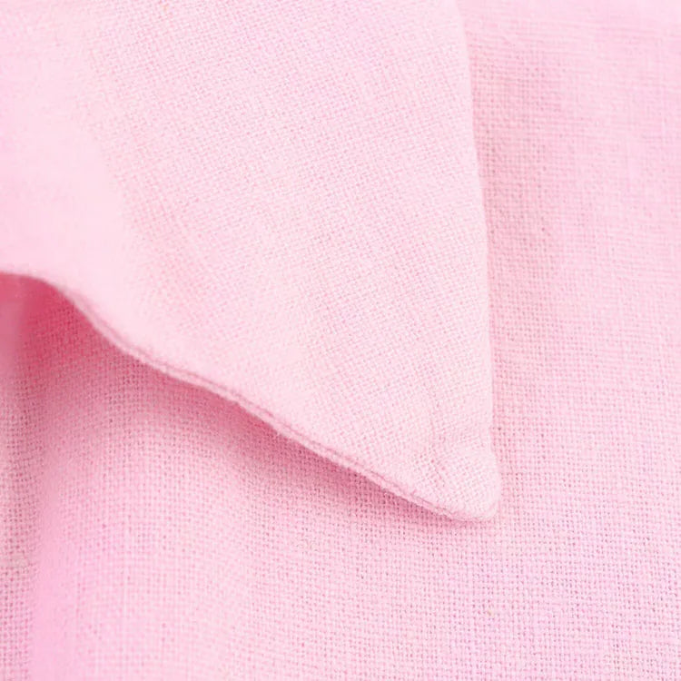 Asymmetric Hem Button Women's Shirts