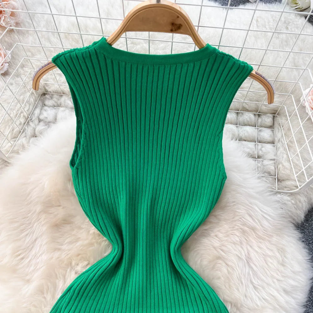 Summer Knitted Bodycon Dress