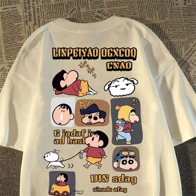 Anime Printed Cotton T-shirt