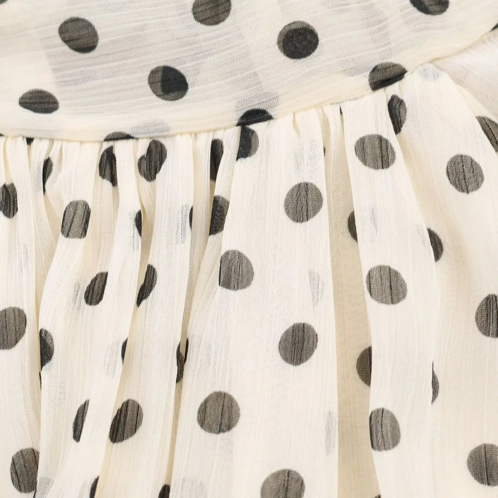 Polka Dot High Collar