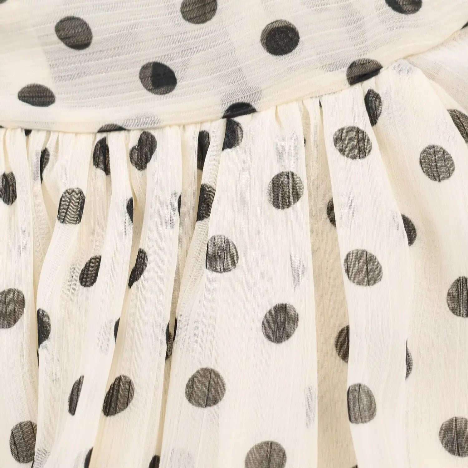 Polka Dot High Collar