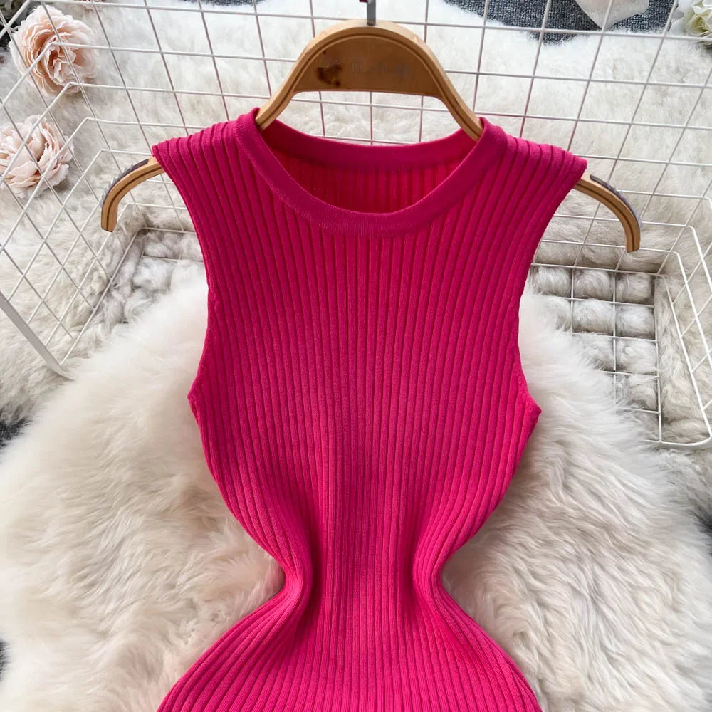 Summer Knitted Bodycon Dress