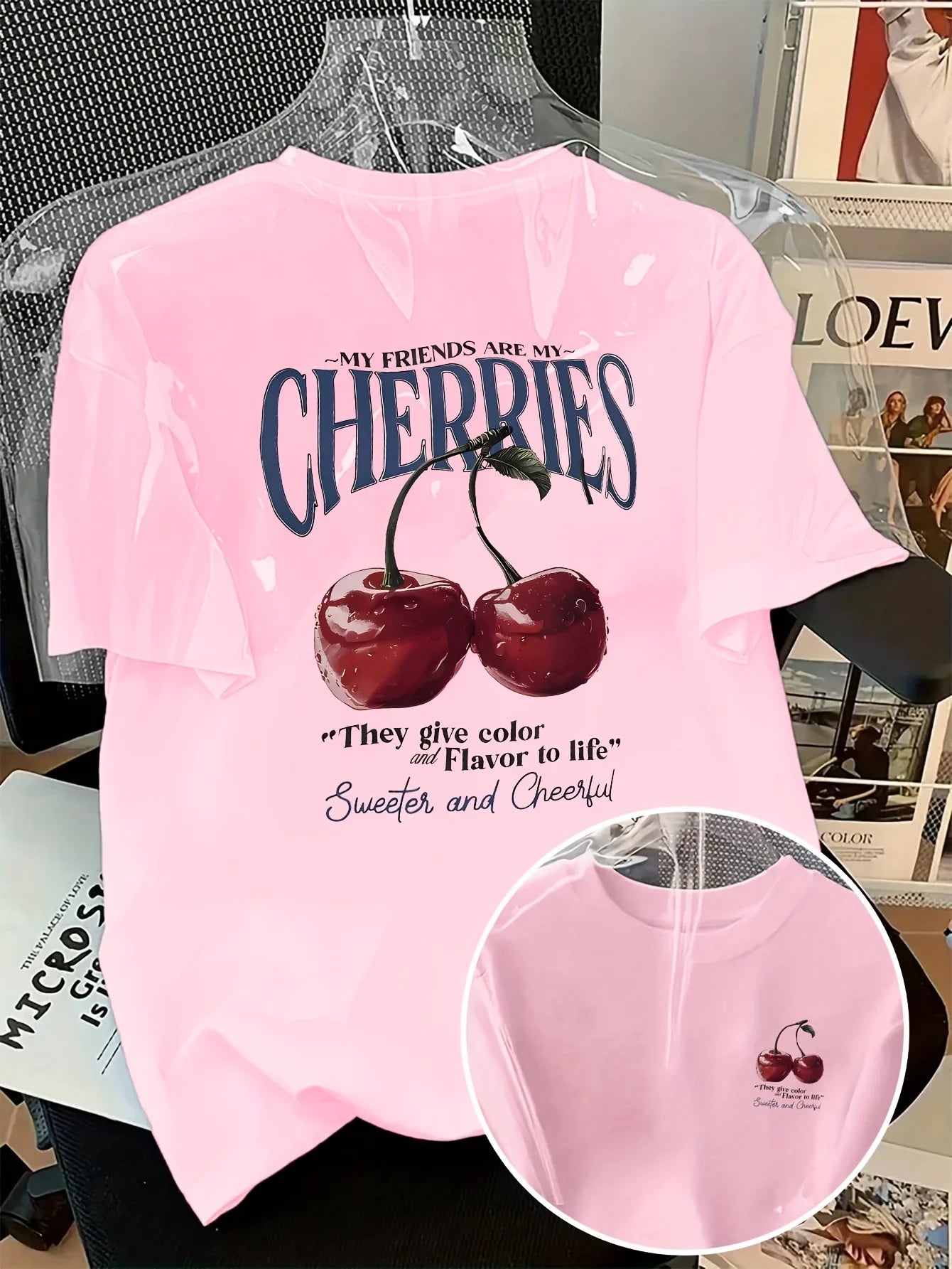 Summer Sweeter Cherries Prints T-Shirts