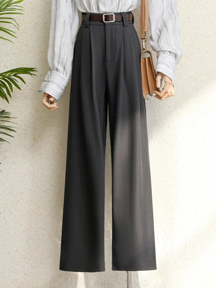 Suits Pants with Pockets Black Gray