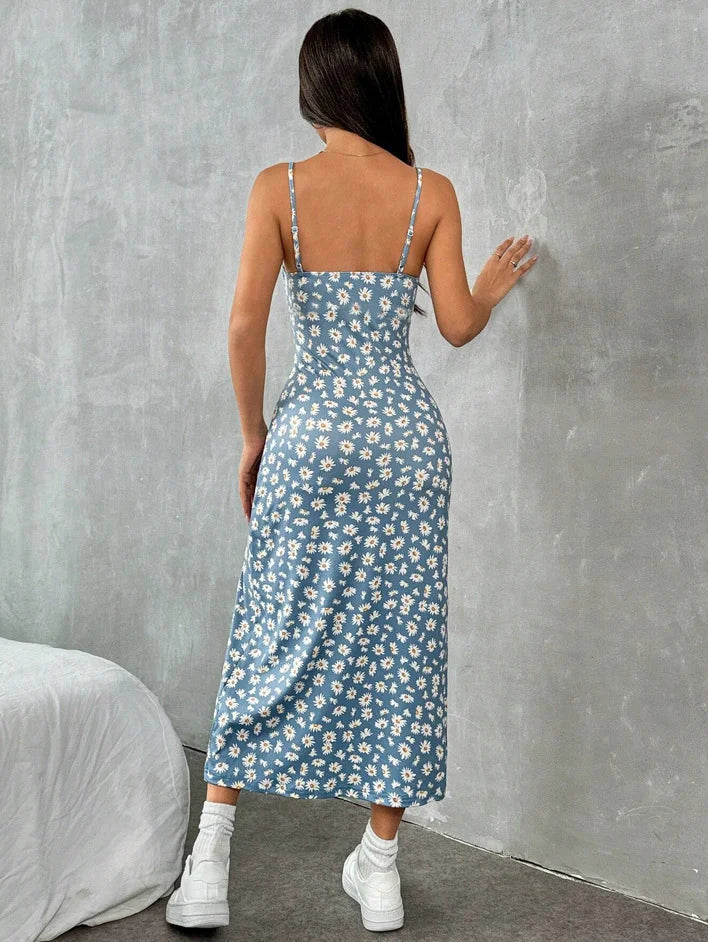 Long Wrap around Skirt Maxi Dress