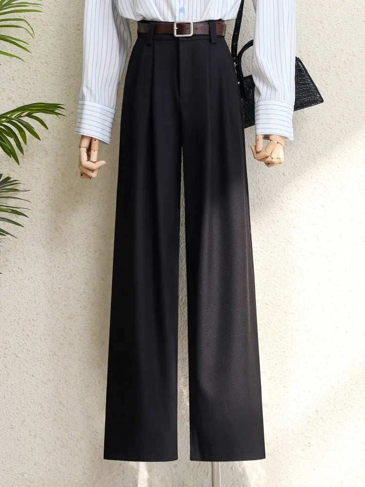 Suits Pants with Pockets Black Gray