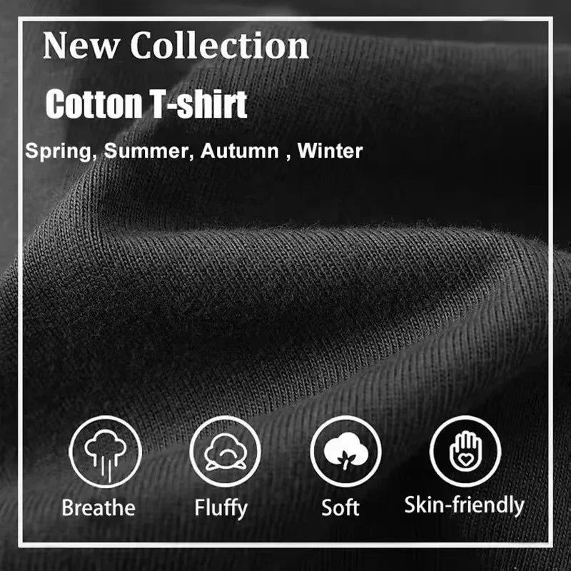 Anime Printed Cotton T-shirt