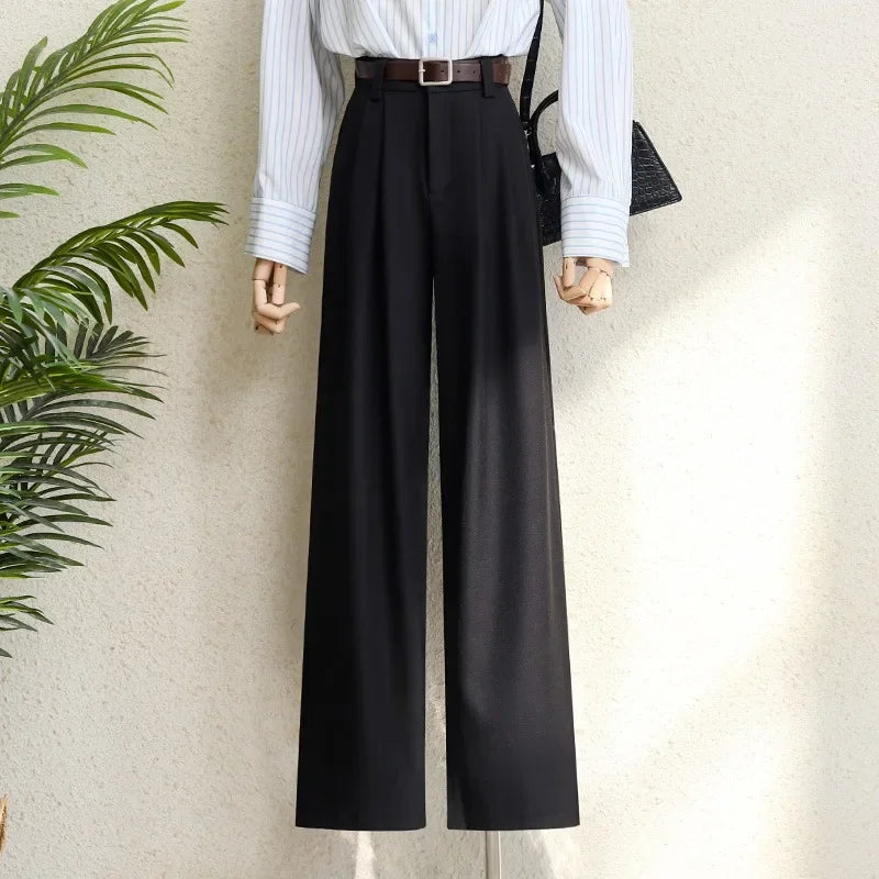 Suits Pants with Pockets Black Gray