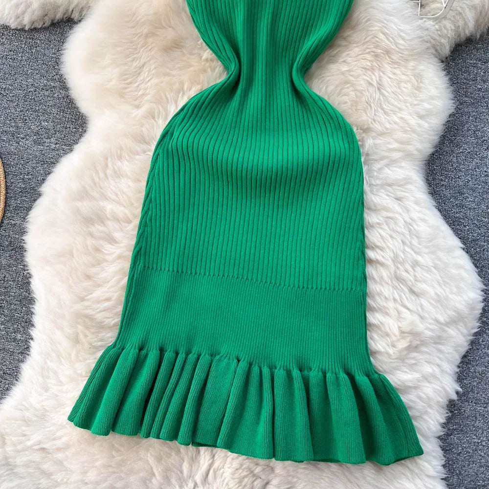 Summer Knitted Bodycon Dress