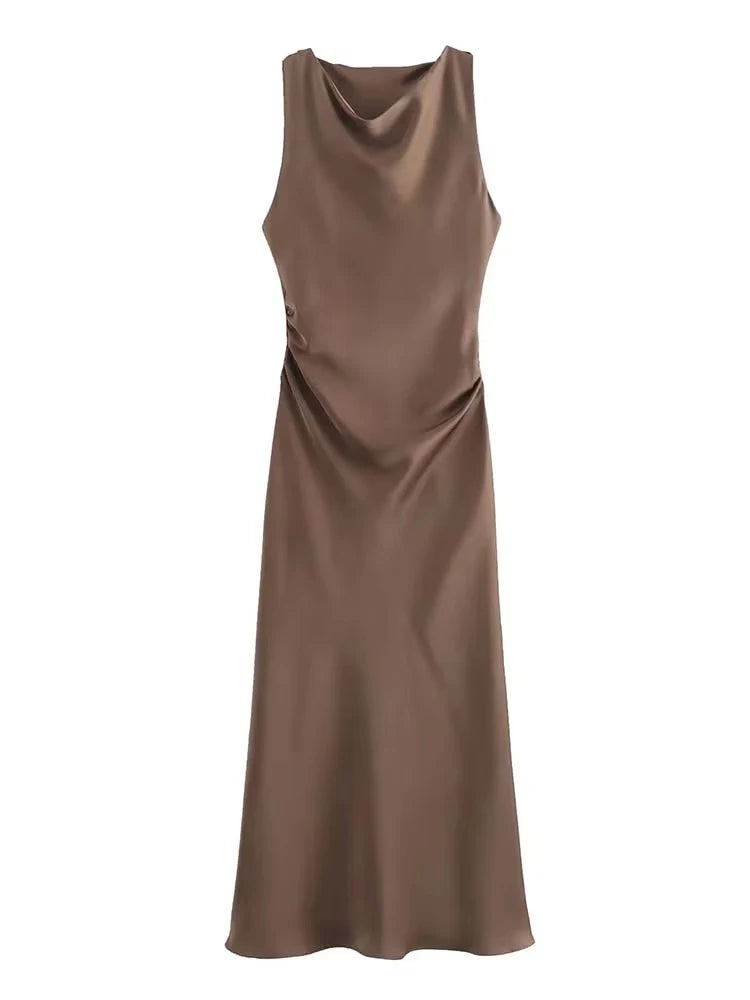 Satin Long Party Wear